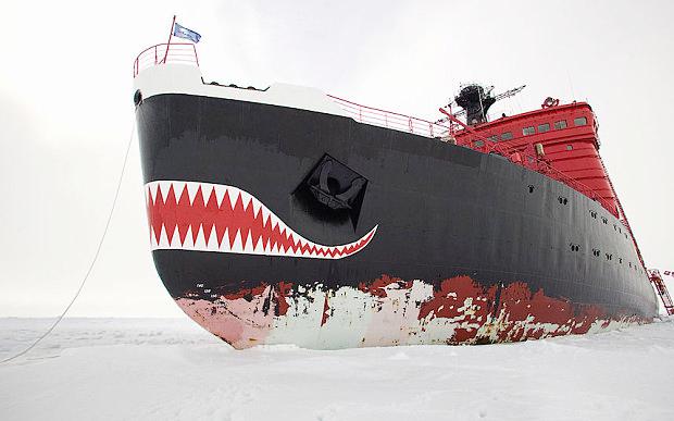Russian nuclear icebreaker Yamal in the Arctic.  Photo: Getty