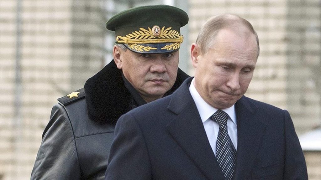 <em>Russian President Vladimir Putin and Defense Minister Sergey Shoygu.</em>