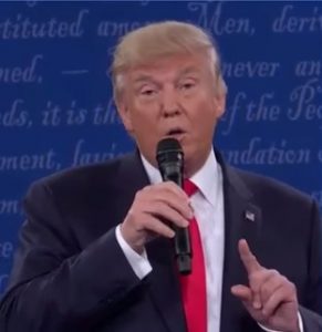 Donald Trump at October 9 debate