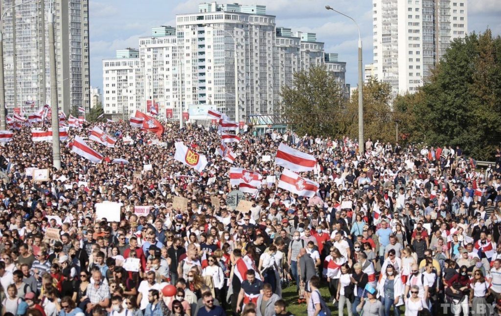 Mass demonstration in Belarus